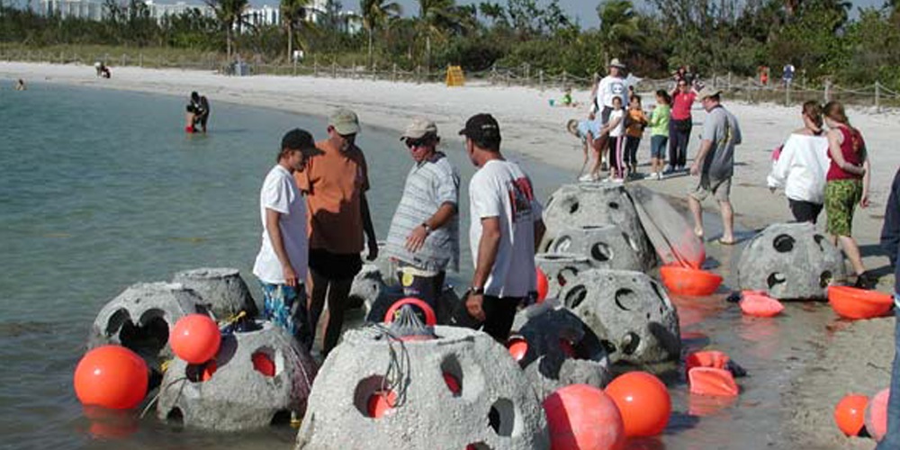 image of reef ball preparation