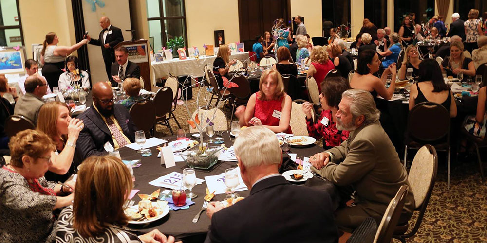 image of people dining at tables