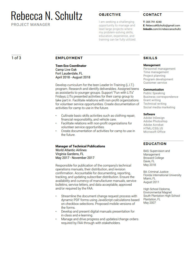 image of a resume